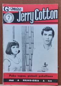 G-mies Jerry Cotton 7/1968 - Puku vapaa, pistooli pakollinen. (Aikakauslehti, lukulehti)
