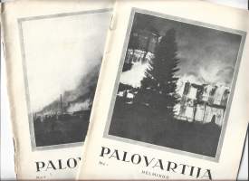 Palovartija 1933 - 34  yht 2 lehteä