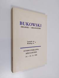 Bukowski Helsinki-Helsingfors : Luettelo no/Katalog nr 4, Syyshuutokauppa/Höstauktion 14.-15.11.1981