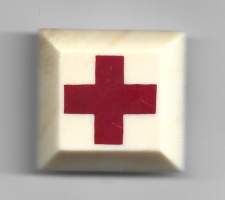 Sairaanhoitajataryhdistyksen jäsenmerkki vuosina 1898–1907  -lukkoneulamerkki rintamerkki luuta harvinainen