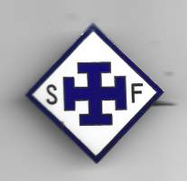 Suomen sairaanhoitajaryhdistys SFF:n jäsenmerkki vuodesta 1907 -lukkoneulamerkki rintamerkki