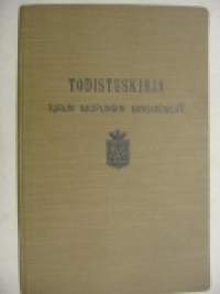 Todistuskirja Turun kaupungin kansakoulut Helga Cesilia Laine 1913 alkaen 