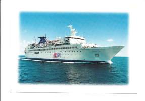 Enchanted Capri l Commordore Cruise Line- laivakortti, laivapostikortti A5 koko kulkematon