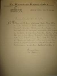 Kr. Horsman konetehdas, Salo 30.11 1922 asiakirja