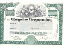 Chrysler Financial n  USA 1982  - osakekirja