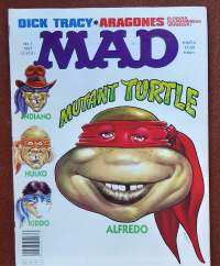 Suomen Mad 1/1991. Mutant turtle. (Sarjakuvalehti)