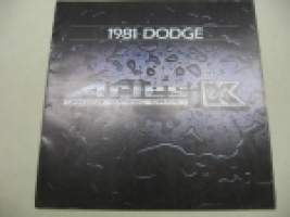 Dodge Aries K 1981 -myyntiesite