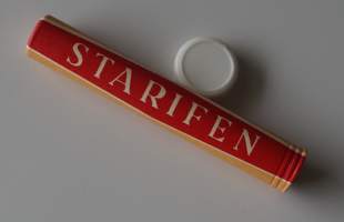 Starifen   tyhjä käyttämätön lääkepakkaus  pahvia   50x15  mm