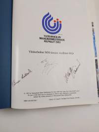 Yleisurheilun MM-kisojen virallinen kirja : Yleisurheilun maailmanmestaruuskilpailut 1983 (signeerattu)