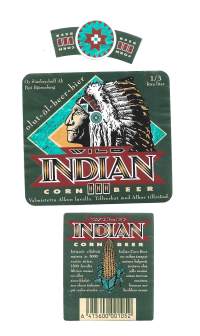 Indian III corn beer  - olutetiketti