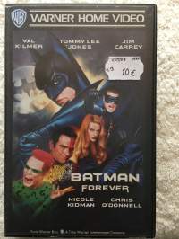 &quot; BATMAN FOREVER &quot;   V. 1995 - VHS- /   Val Kilmer  , Jim Carrey , Tommy Lee Jones , Nicole Kidman , Chris O’Donnell  .