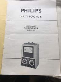 Phillips - Elektroninen yleis-mittauslaite GM 6008 - Käyttöohje