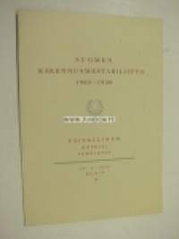 Suomen Rakennusmestariliitto 1905-1930 -kutsu juhlapaivällisille Hotelli Fennia 