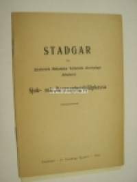 Stadgar för Jakobstads Mekaniska Werkstads Aktiebolags Arbetares Sjuk- och Begravningshjälpkassa 1934