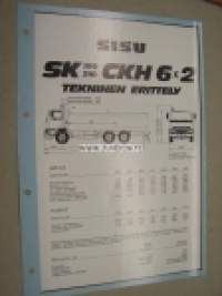 Sisu SK 190 210 CKH 6X2 tekninen erittely -myyntiesite