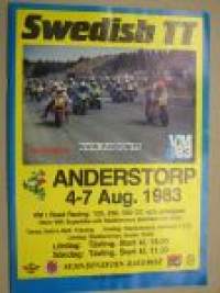 Swedish TT Anderstorp 4-7 Aug. 1983 -ohjelma