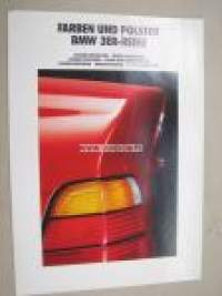 BMW 3er-reihe farben und polster -300 sarja värit ja sisustus myyntiesite