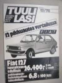 12 pikkuautoa vertailutesti -eripainos Tuulilasi 1978 nr 12