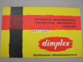 Dimplex öljytäytteiset sähkölämmittimet -esite