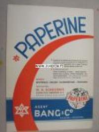 Paperine / Bang &amp; Co -paperimassan lisäainemainos