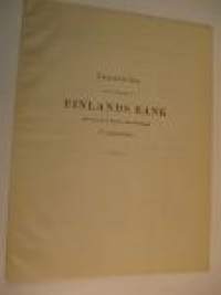 Finlands Bank berättelse om förvaltningen 31.12.1888