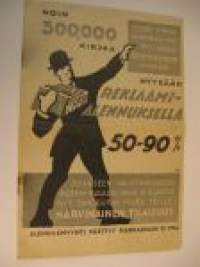 Myydään reklaamialennuksella 50-90% /Karisto 1928