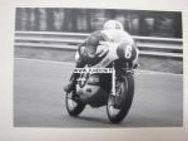Jarno &quot;paroni&quot; Saarinen maailmanmestari 1972 -postikortti 1972 Imola 250 cc