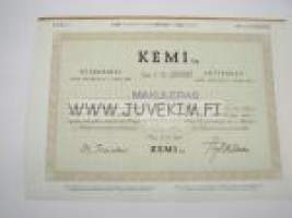 Kemi Oy, Kemi 1953, 2 000 000 mk -osakekirja