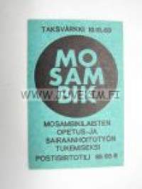 Taksvärkki 10.10.1969 Mosambik -kortti