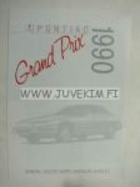Pontiac Grand Prix 1990 -myyntiesite / sales brochure