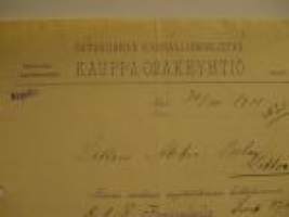 Satakunnan Kansallismielisten Kauppa-Osakeyhtiö Pori 30.11.1911 -asiakirja