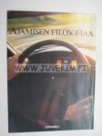 Citroën - ajamisen filosofiaa, jousityus, turvallisuus, muotoilu eri malleissa -myyntiesite / sales brochure