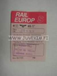 Rail Europ S / VR 65-kortti