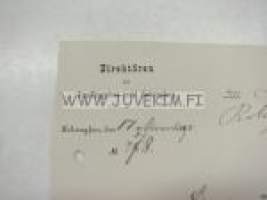 Direktören vid Straffängelset invid Helsingfors, Helsinki, 17.11.1890 -asiakirja