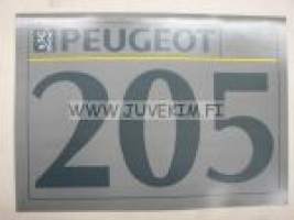 Peugeot 205 -myyntiesite