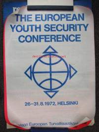 The European Youth Security Conference Helsinki 1972 -juliste