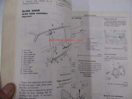 Datsun Model C120 series Chassis and Body Service Manual -korjaamokirja