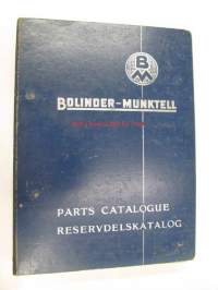 Bolinder-Munktell S 1000 parts catalogue -leikkuupuimuri, varaosaluettelo