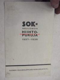 SOK:n neulomon hiihtopukuja 1937-1938 -esite