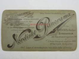 Stereokatselulaitteen kuva: Kahvila Tukholmassa 1900