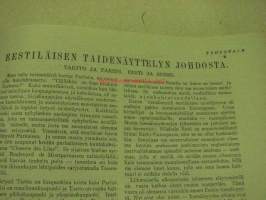Tähystäjä poliittis-kirjallinen viikkolehti 1929 nr 6 (Yrjö ruutu, Elmo Kaila, Martti Pesonen, E.A. Aaltio, elsa Enäjärvi)