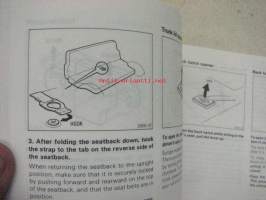 Toyota Corolla FWD -owner´s manual -käyttöohjeikrja englanniksi