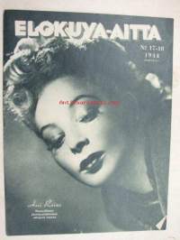Elokuva-Aitta 1944 nr 17-18, (kansikuvassa) Assi Raine, Siiri Angerkoski, Joan Crawford jatkoelämäkerta