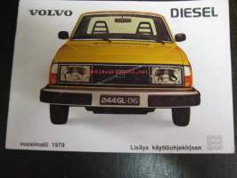 Volvo Diesel 242 244 245  GL -käyttöohjekirjan lisäys 1979