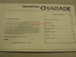 Daihatsu Charade -käyttöohjekirja