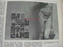 Taide 1972 nr 3, mm. artikkelit Taiteilijan rooli ja yhteiskunta, Politisoikaa taideloulutus, Taiteilijakouluutuksen alennustila, Aimo Kanerva, Mikä on sarjakuvien