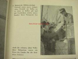 Kampf und Intrige um Griechenland -Saksan hyökkäys Kreikkaan, NSDAP:n Keskuskustantamon toimesta julkaistu kuvitettu teos, jopa värikuvin, vuodelta 1942, teos on