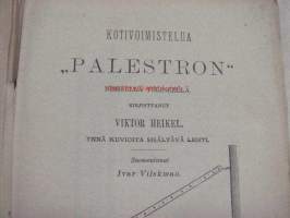 Kotivoimistelua Palästron / Palestron nimisellä telineellä kirjoittanut Viktor Heikel ynnä kuvioita sisältävä lehti (1891)