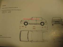 Fiat Ritmo 60 L 60 CL 70 CL 75 CL Diesel CL,L - käsikirja 1986