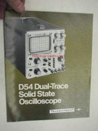 Telequipment D54 Dual-Trace Solid State Oscilloscope -myyntiesite